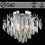 Люстра E2590/6+6 CH хром/хрусталь 6х60W E27+6x3W LED ПДУ d560 h430, QH24