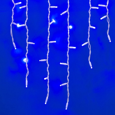 Бахрома светодиодная UNIEL ULD-B3010-200/TWK BLUE IP67 с эффектом мерцания,3м.Соединяемая.Синий свет