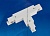 Соединитель Трехфазный UNIEL UBX-A33 WHITE 1 POLYBAG Т-образный, правый внутренний, Белый (пол.пакет