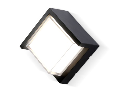 Светильник светодиодный уличный настенный архитектур ST5233 BK черный IP65 LED 4200K 12W 220*220*100