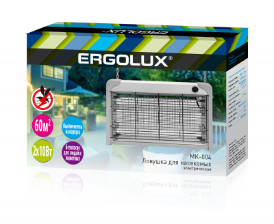 Антимоскитный светильник Ergolux MK-004 2x10Вт, люм лампа (10)