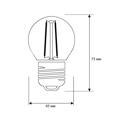 Лампа CAMELION LED12-G45-FL/830/E27 220V 12W