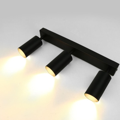 Спот на основании GWL-3GU10-M-IP20 Тройной Башня Черный Направленный