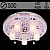 Люстра 5552/5+1 5х40W Е14+1х35W MR11 ПДУ LED-RBP d500, SDA22