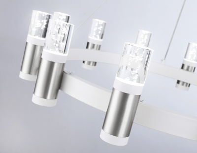 Светильник подвесной светодиодный Ambrella FL6205 WH/CH белый/хром 72W 4200K D600*1200 (Без ПДУ)