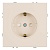 Розетка 1-местная с защитной шторкой с/з (механизм), 250В, 16А, серия Эмили, RST16-5110-08, кашемир