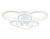 Светильник Ambrella FA4085/3+3 WH белый 100W 3000K+6400K/4200K/6400K+3000K 620*570*120 (ПДУ ИК)