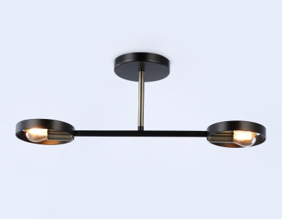 Подвесной светильник TR8225/2 BK/SB черный/бронза E27/2 max 40W 510*165*190