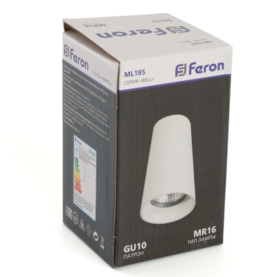 Светильник FERON ML185 MR16 35W 230V, белый 