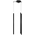 L5T747337 Люстра TUBO LED 25W 1500LM 25G ЧЕРНЫЙ 3000K