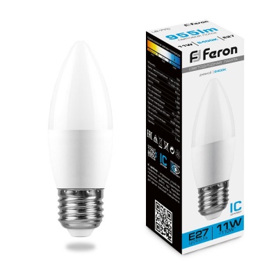 Лампа светодиодная FERON LB-770 11W 230V E27 6400K C35
