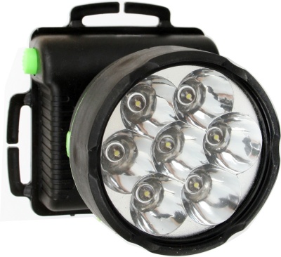 Фонарь ULTRAFLASH 909LED7 налобный, черный 7LED 1режим, 3xR6, пластик 