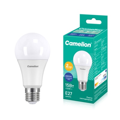 Лампа CAMELION LED15-A60/865/E27 220V 15W (1/10)