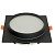 Светильник FERON DL705 25W 230V GX70, IP44, черный, квадрат, без лампы 