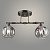 Люстра N6003/2 COFFEE+FGD кофе/золото 2x40W E27 d450 h270, QH23