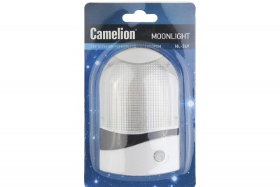 Светильник-ночник CAMELION NL-249 LED с фотосенсором, 220В (1/96)