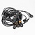 Гирлянда для освещения теплиц UNIEL UDL-K230 6/E27/5M IP54 BLACK BELT-LIGHT GREENHOUSE 6 подвесов 1м