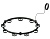Корпус светильника Techno Ring подвесной D85 C9242/9 SBK черный песок D740*70.5mm GX53/9