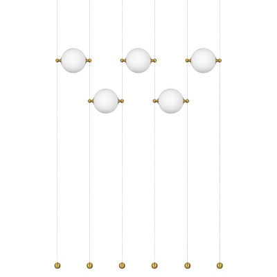 815501 Люстра DAFNE LED 5x8.5W ЛАТУНЬ 3000K