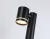 Светильник уличный ландшафтный поворотный ST3343 BK черный IP54 GX53 max 15W 100*85*600
