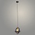 Подвес 230911/1HQ BK+SMOKE черный 1х40W E27 d200 h1200, XLD23