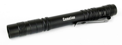 Фонарь CAMELION LED 51517 черный,  LED XPE, 3 реж 2XLR03 в компл., алюм., откр. блистер
