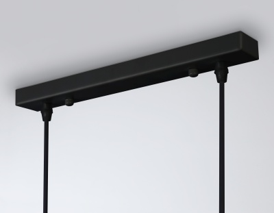Люстра подвесная Ambrella TR303244/4 BK/CH/SM/FR черный/хром/дымчатый/белый матовый E27*4 max 60W