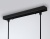 Люстра подвесная Ambrella TR303244/4 BK/CH/SM/FR черный/хром/дымчатый/белый матовый E27*4 max 60W