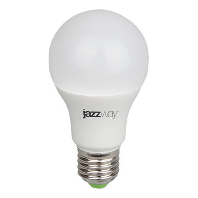 Лампа JAZZWAY PPG A60 Agro 15w FROST E27 IP20 для растений (10/100)