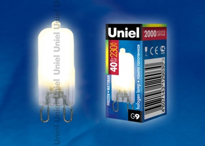 Лампа галогенная UNIEL JCD-FR-40/G9 картон