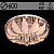 Люстра 55655/600 CR хром 8х40W E14 LED-RBP ПДУ d600 h270
