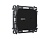 MO811010 Комплект механизма розетки OMEGA Черный матовый 2USB A+C 20W QUANT (OP8110,VM177) 