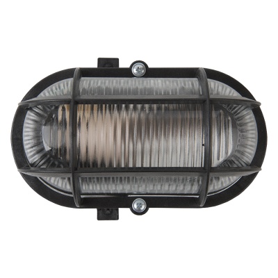 Светильник НБП 02-60-004.03 "ЕВРО" с решеткой черный