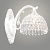 Бра NH5755/1W WT белый 1х60W E27 h220 crst, QH23