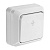 Переключатель 1-клавишный на 2 направления IP20 10А, серия Альфа, белый (1/200)