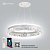 Люстра светодиодная ESTARES STELLA C ICE 80W R-APP-500*1200-WHITE/CLEAR-220-IP20  Управляемая