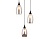 Светильник подвесной Ambrella TR3550/3 BK/SM черный/дымчатый E14 max 40W 370*130*1000
