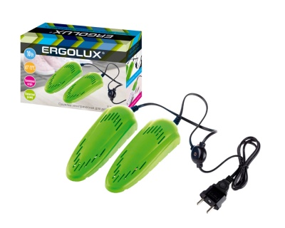 Электрическая сушилка для детской обуви ERGOLUX ELX-SD01-C16 салатовая 10Вт, 220-240В