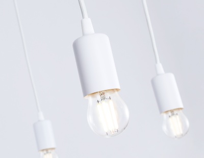 Подвесная люстра в стиле лофт Ambrella TR8177/6 WH белый E27*6 max 40W D630*910