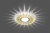 Светильник FERON CD900 15LED*2835 SMD 4000K, MR16 50W G5.3, прозрачный-желтый, хром