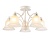 Люстра потолочная Ambrella TR3050/5 WH/GD/FR белый/золото/белый матовый E27/5 max 40W D630*320