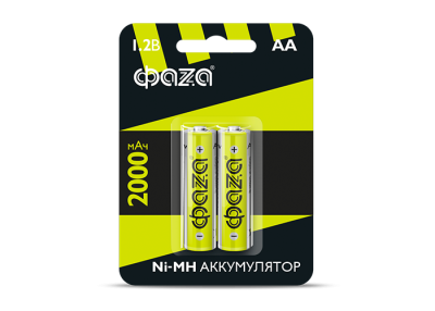 Аккумулятор ФАZА HR6-2000-B2 AA 2000мАч Ni-MH  BL-2 (2/20)
