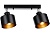 Настенно-потолочный спот в стиле лофт TR8142/2 BK черный E27*2 max 40W 340*120*180