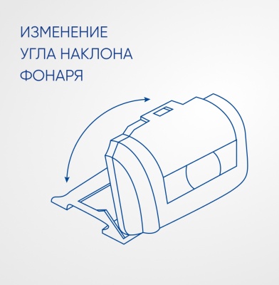 Фонарь налобный FERON TH2300 3W 1COB, IP44 работающий от батареек 3*AAA, пластик