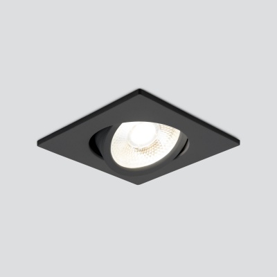 Встраиваемый точечный светильник 15273/LED черный квадрат ES
