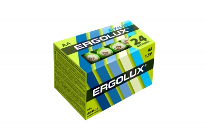 Батарейка Ergolux LR6 Alkaline BP-24, 1.5В  NEW 