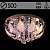 Люстра 55732/500 CR хром 5х40W E14 LED-RBP ПДУ d500, SDA22