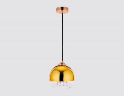 Светильник подвесной со сменной лампой Ambrella TR3602 GD/CL золото/прозрачный E27 max 40W D200*1000