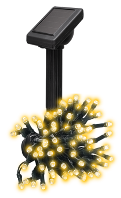 Светильник с солнечной батареей ФАZА SLR-G01-50Y гирлянда, желт., 50 LED (1/24)