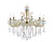 Подвесная люстра с хрусталем Ambrella TR4929/12 GD/WH/CL золото/белый/прозрачный E14*12 max 40W